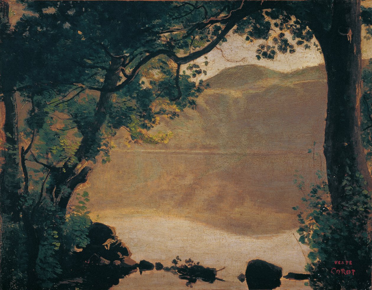 Nemisee autorstwa Jean Baptiste Camille Corot