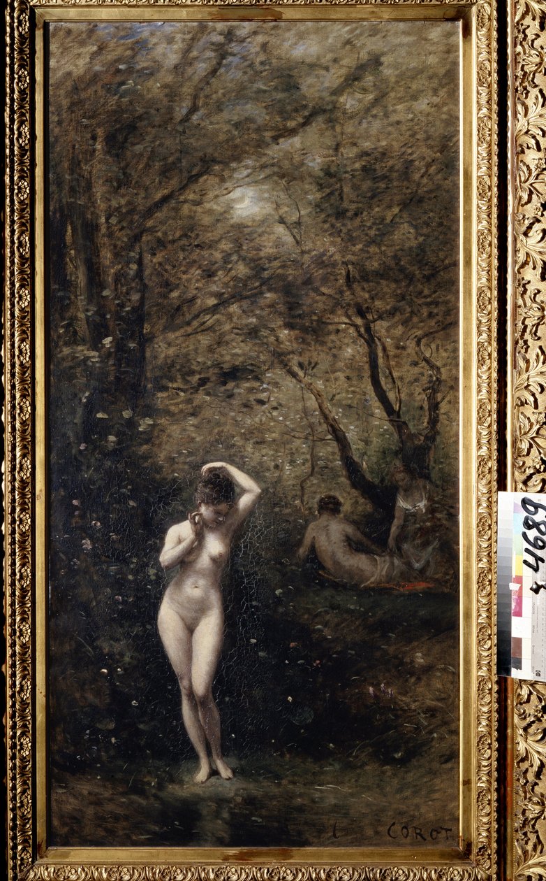 „Kąpiąca się Diana” (Kąpiąca się Diana) Obraz Camille Corot (1796-1875) 1873-1874 Muzeum Puszkina, Moskwa autorstwa Jean Baptiste Camille Corot