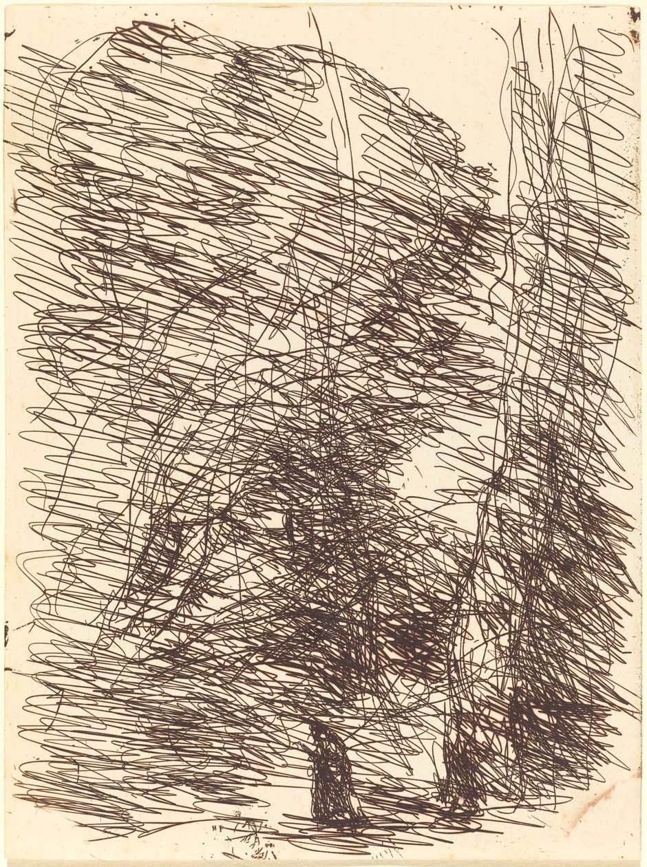Marzyciel pod wysokimi drzewami Marzyciel pod wysokimi drzewami, 1874. autorstwa Jean Baptiste Camille Corot