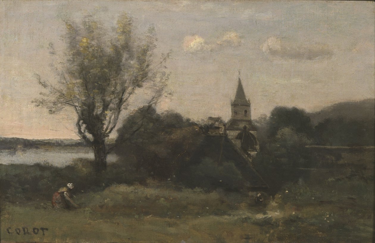 Ennery w pobliżu Auvers autorstwa Jean Baptiste Camille Corot