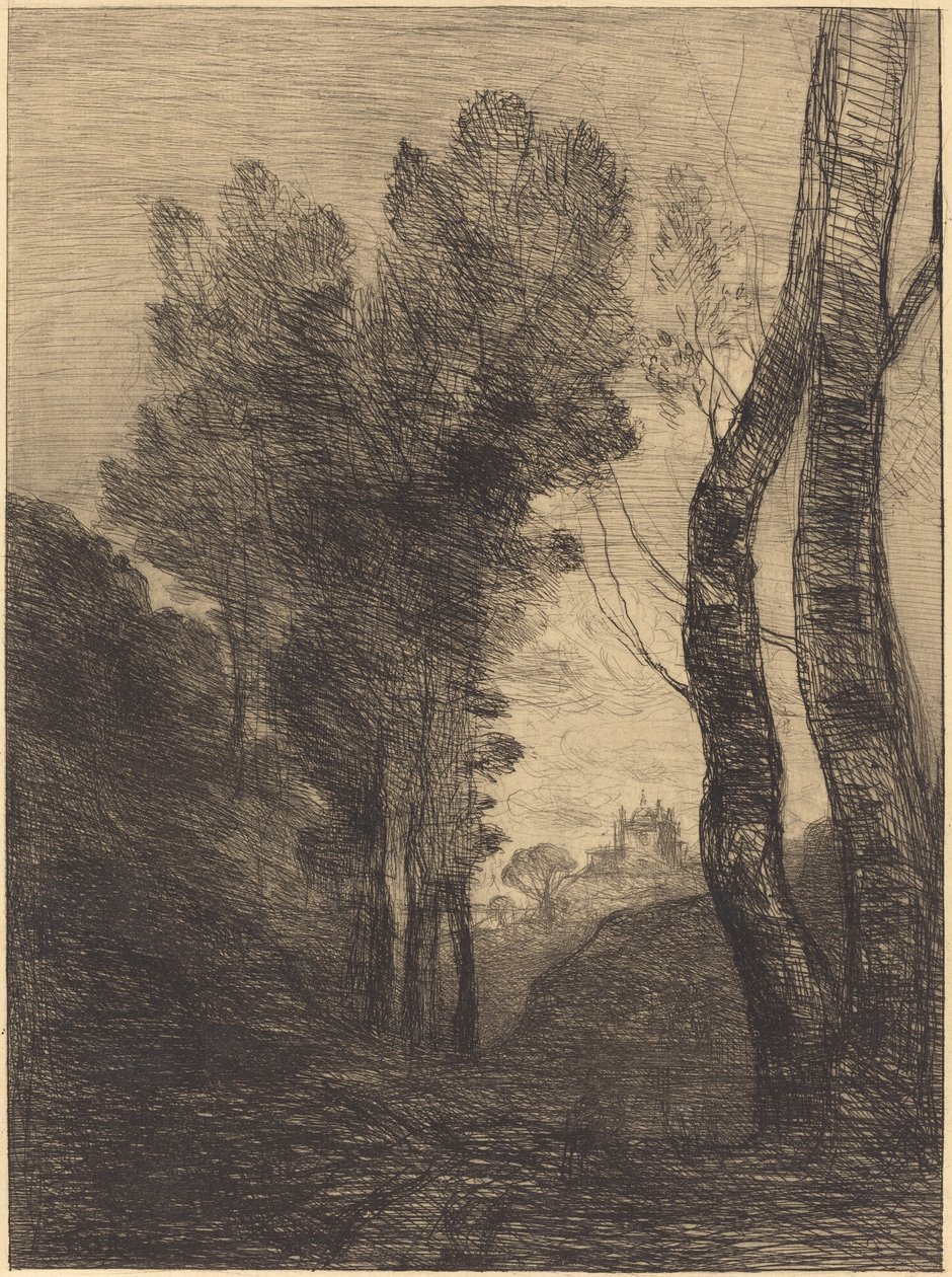 Okolice Rzymu Okolice Rzymu, 1866. autorstwa Jean Baptiste Camille Corot