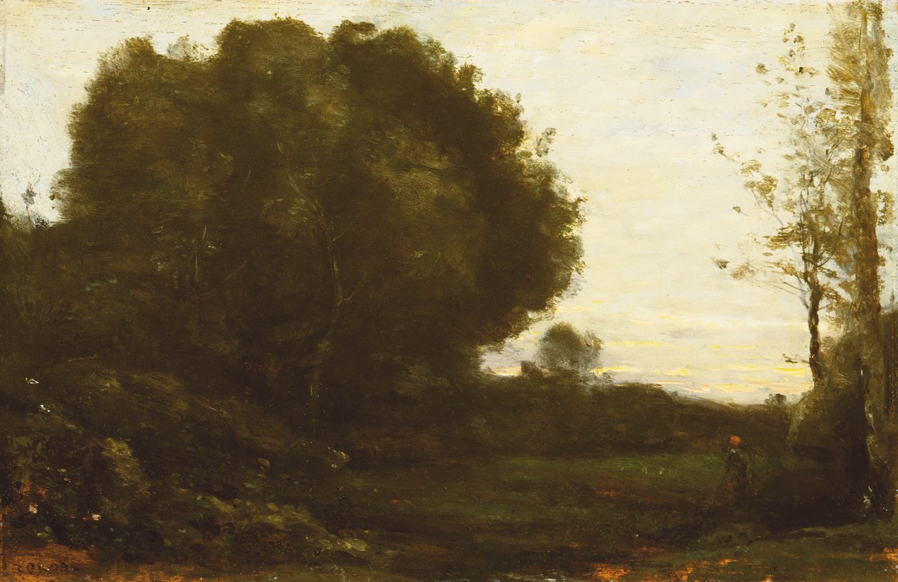 Wieczór w Dolinie autorstwa Jean Baptiste Camille Corot