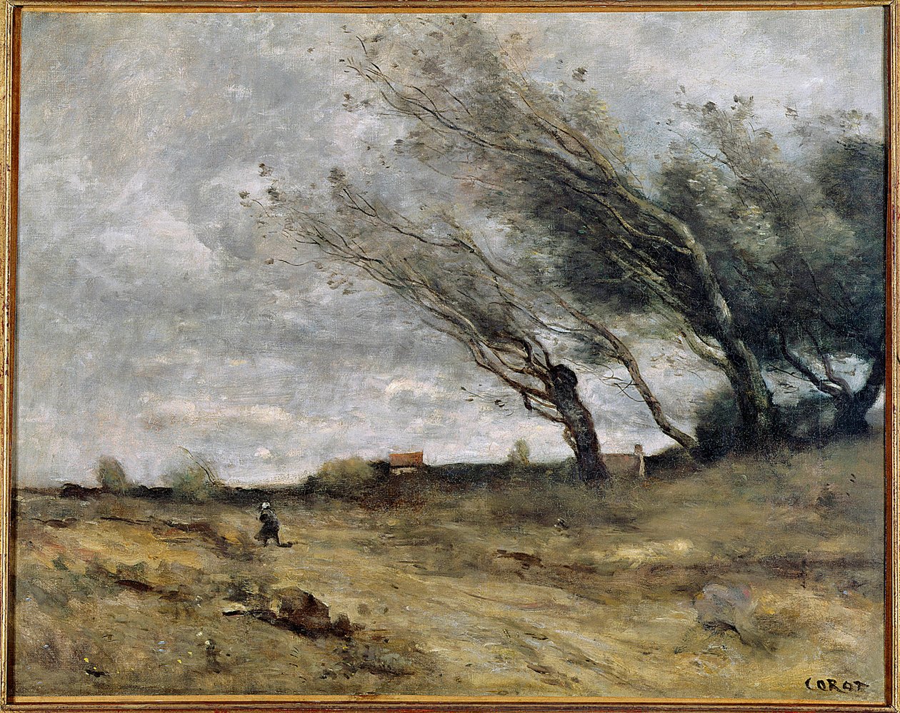 Obraz Gale Camille Corot (1796-1875) 1870 Nd. 0,47 X 0,58 m Reim. Muzeum Sztuk Pięknych autorstwa Jean Baptiste Camille Corot
