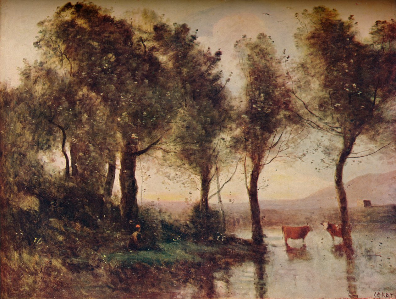 LEtang, Stawy, XIX w., 1910 autorstwa Jean Baptiste Camille Corot