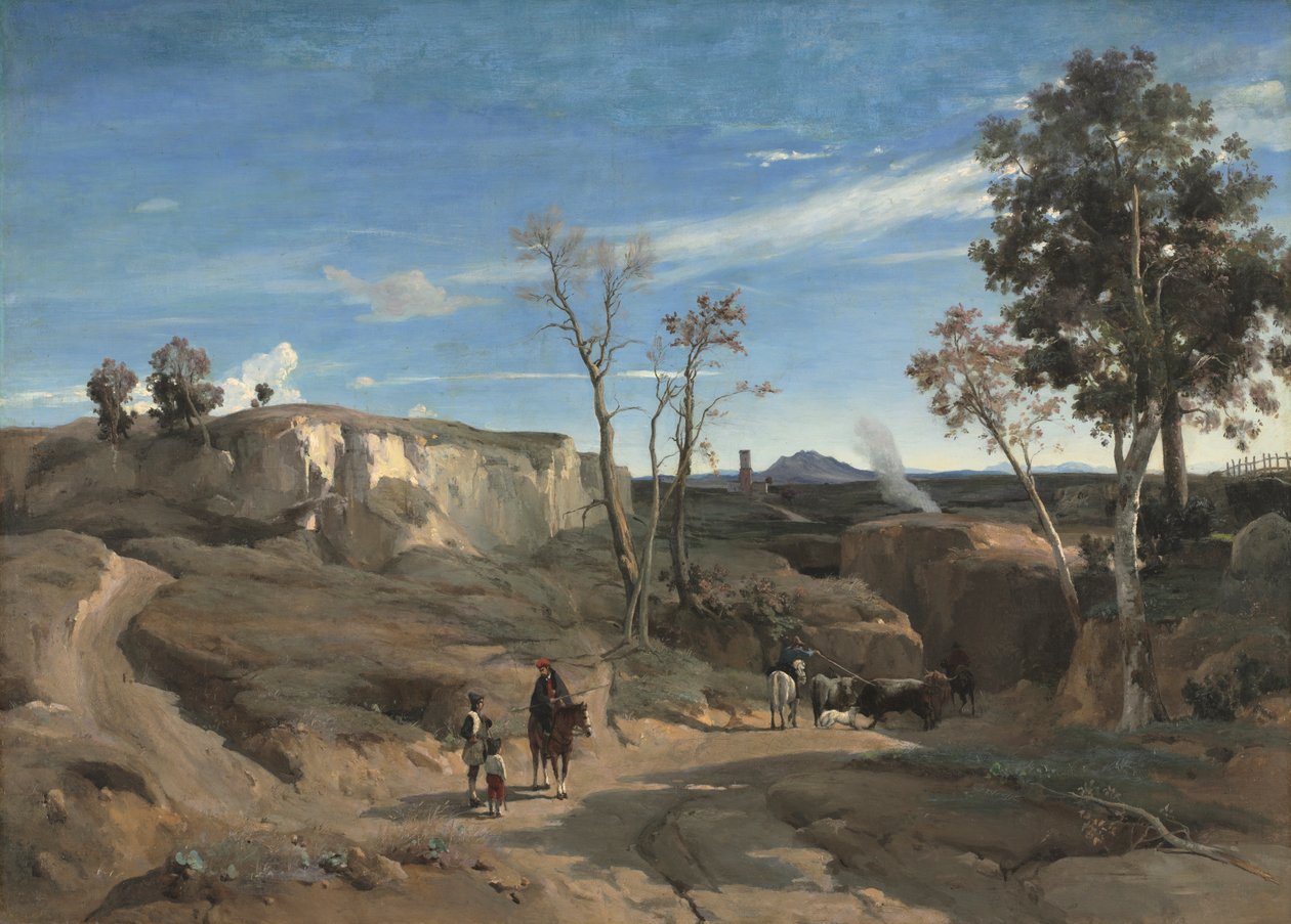 La Cervara, rzymska Kampania autorstwa Jean Baptiste Camille Corot