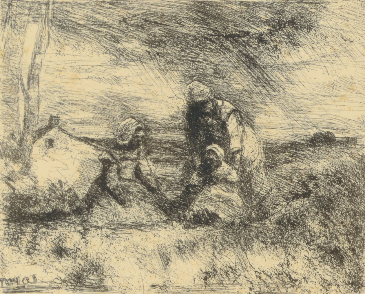Młodsza siostra autorstwa Jean Baptiste Camille Corot
