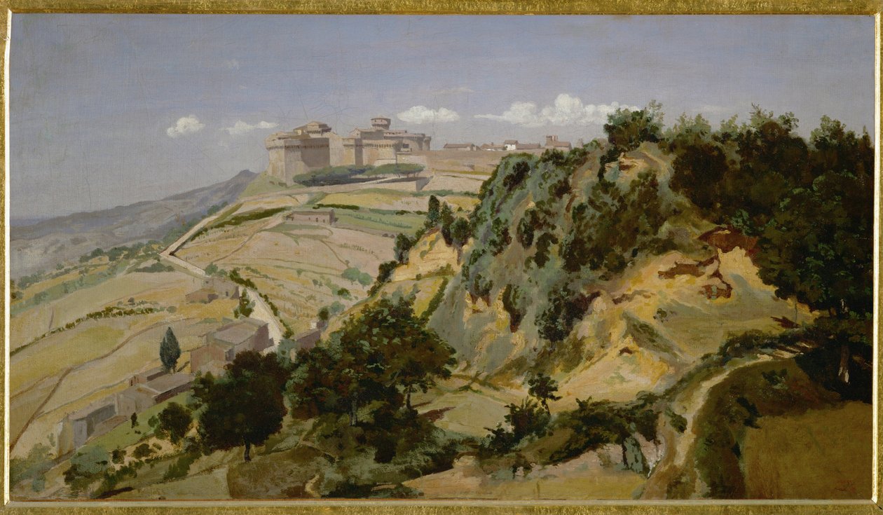 La citadelle de Volterra - cytadela w Volterze ... autorstwa Jean Baptiste Camille Corot