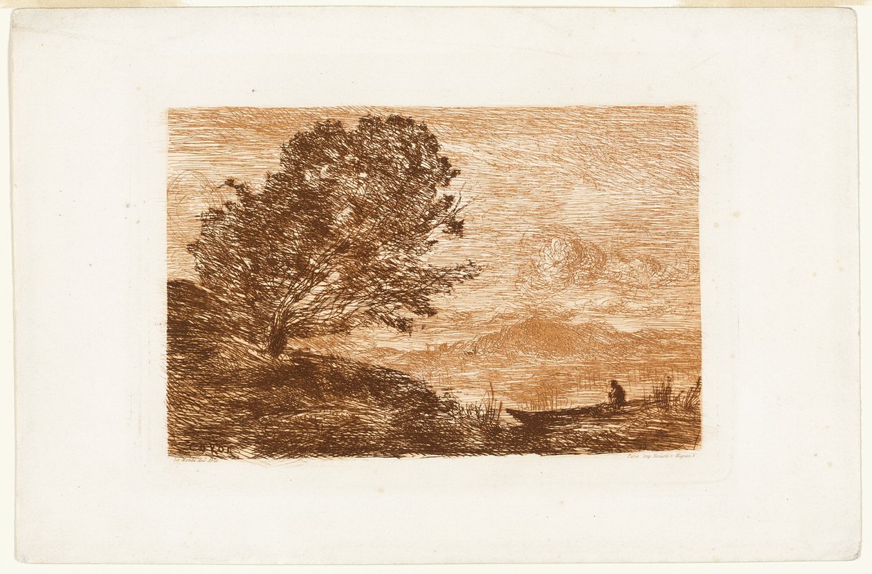 Jezioro w Tyrolu autorstwa Jean Baptiste Camille Corot