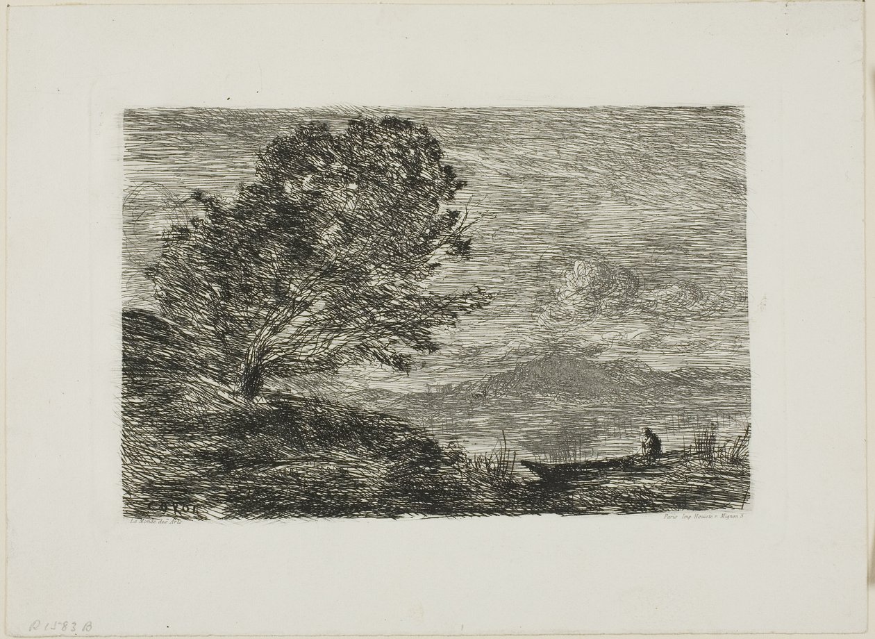 Jezioro w Tyrolu autorstwa Jean Baptiste Camille Corot