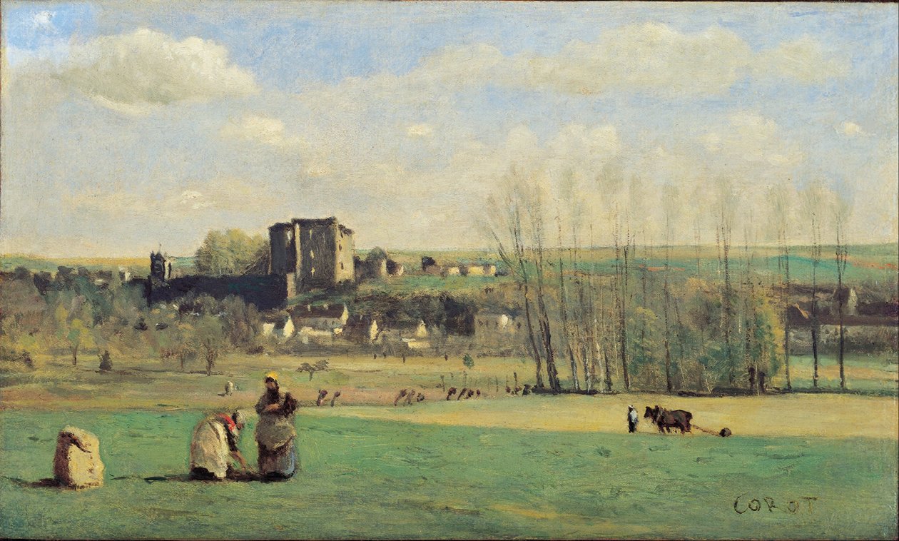 Krajobraz La Ferté-Milon autorstwa Jean Baptiste Camille Corot