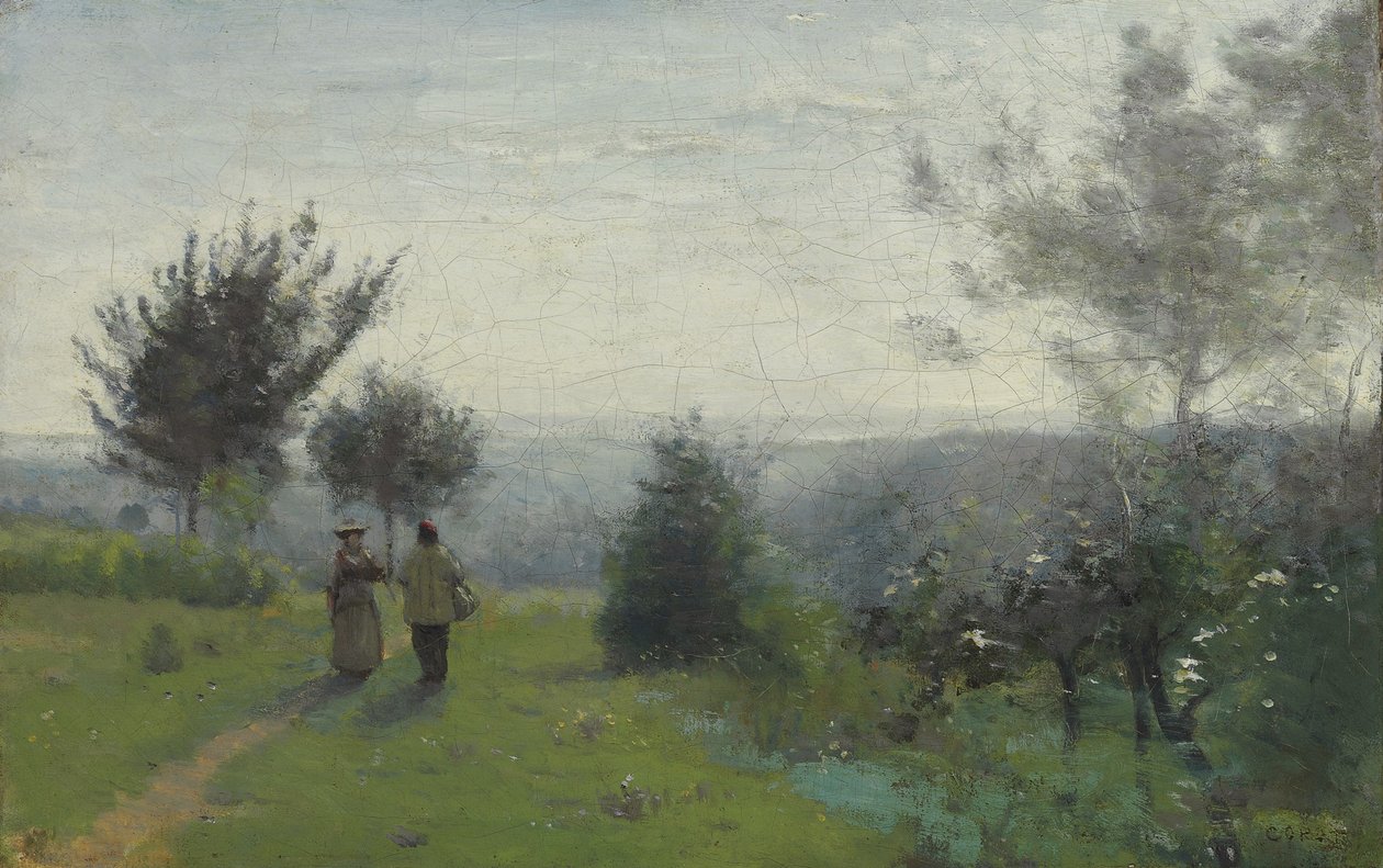 wiosenny świt autorstwa Jean Baptiste Camille Corot