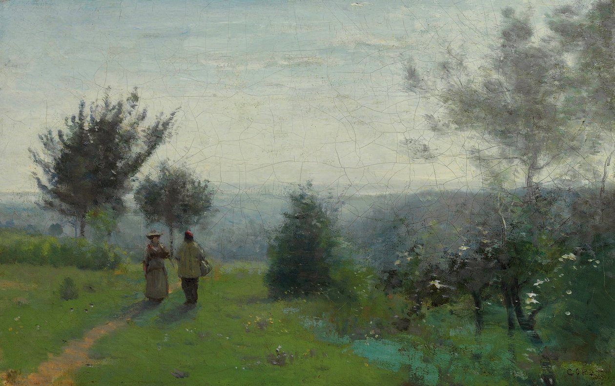 Wiosenny świt autorstwa Jean Baptiste Camille Corot