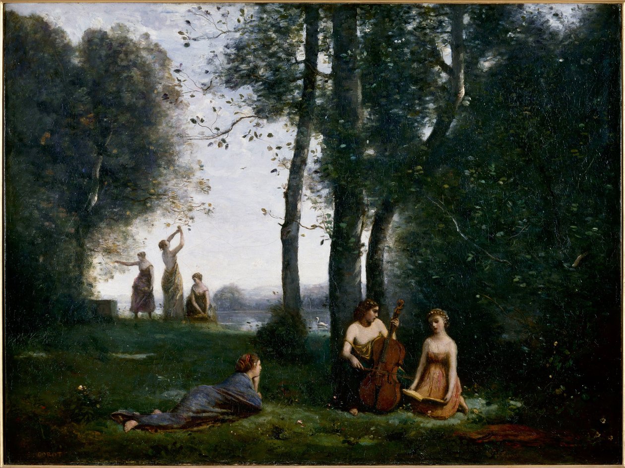 Koncert wiejski autorstwa Jean Baptiste Camille Corot