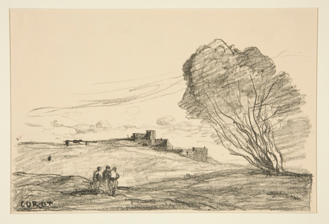 Le Fort d?tach? (Odległy Fort) autorstwa Jean Baptiste Camille Corot