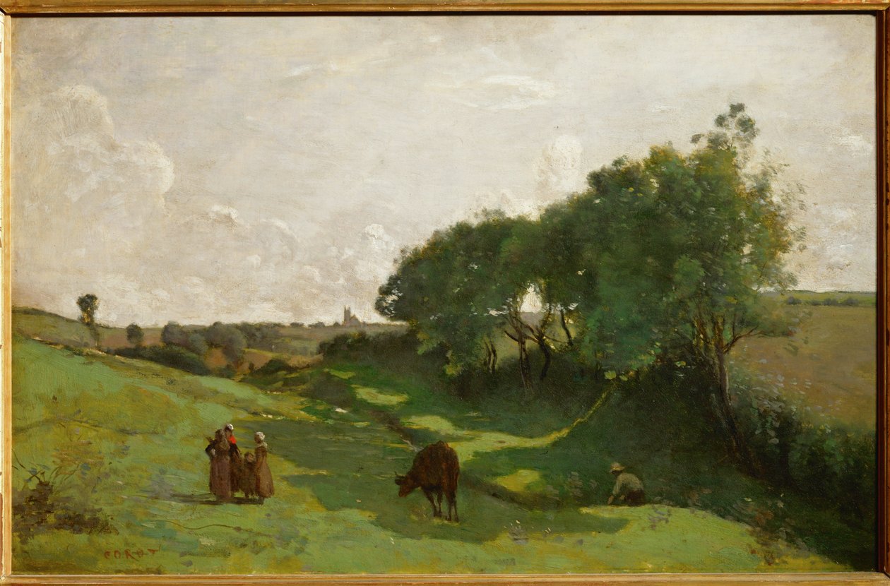 Le vallon - dolina ... autorstwa Jean Baptiste Camille Corot
