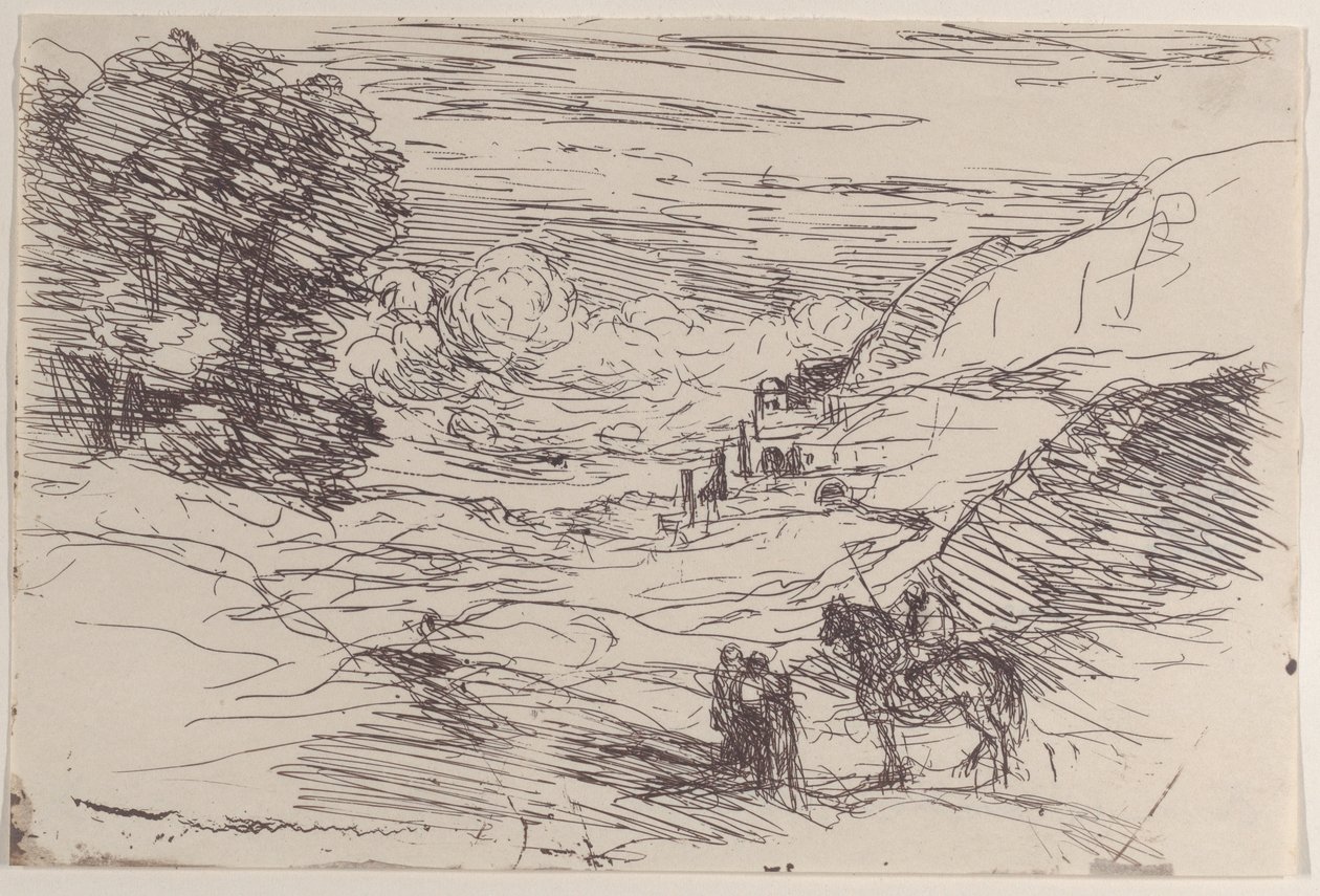 Paladyni, 1871. autorstwa Jean Baptiste Camille Corot