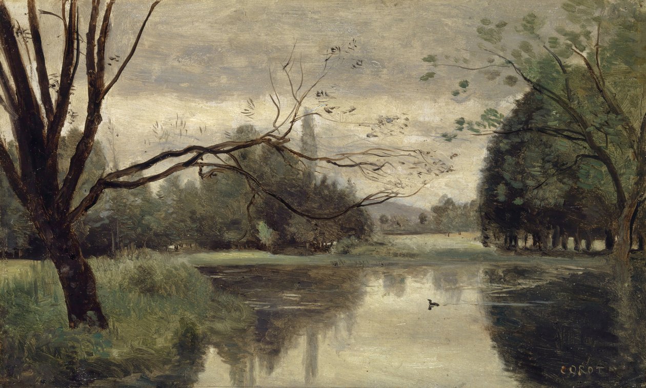 Staw z kaczkami Staw z kaczkami, 1855-1859. autorstwa Jean Baptiste Camille Corot