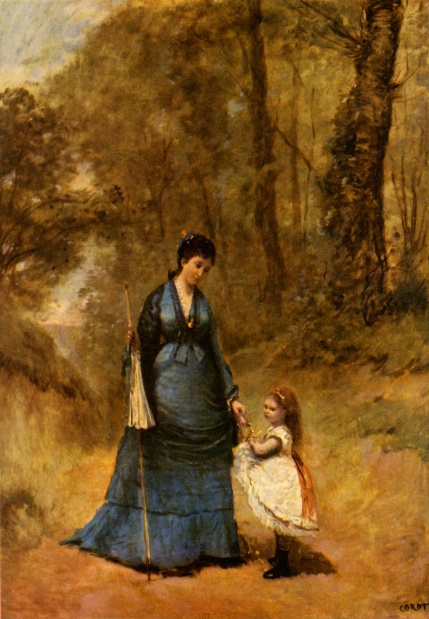 Pani i panna Stumpf, 1872, 1934. autorstwa Jean Baptiste Camille Corot