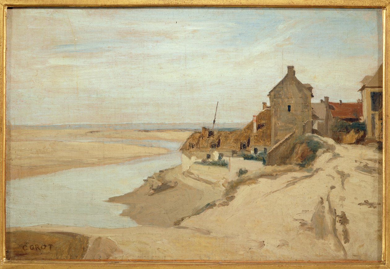 Domki rybackie w Sainte-Adresse ... autorstwa Jean Baptiste Camille Corot
