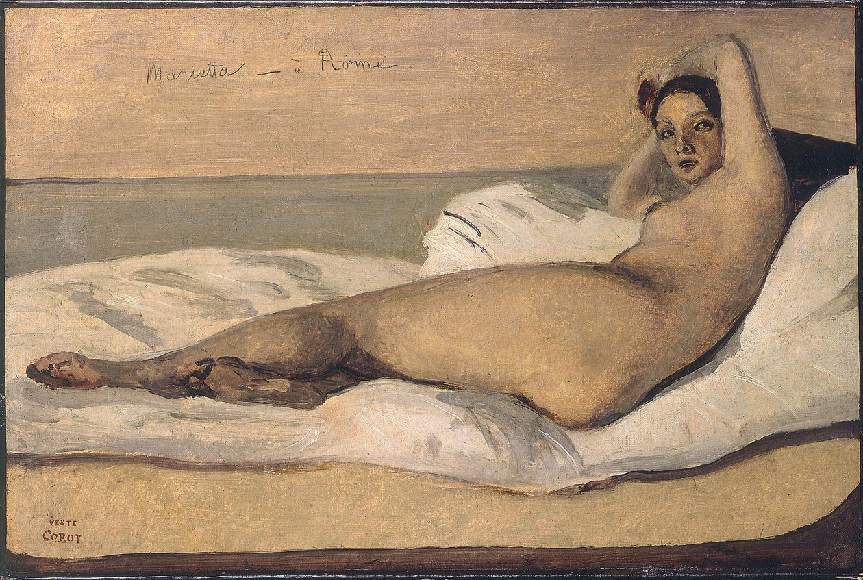 Marietta Rzymska odaliska autorstwa Jean Baptiste Camille Corot