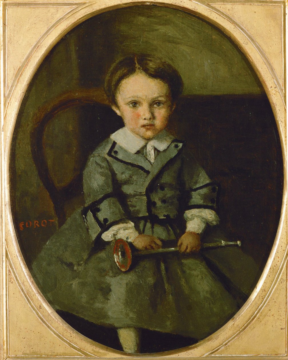 Maurice Robert jako dziecko ... autorstwa Jean Baptiste Camille Corot