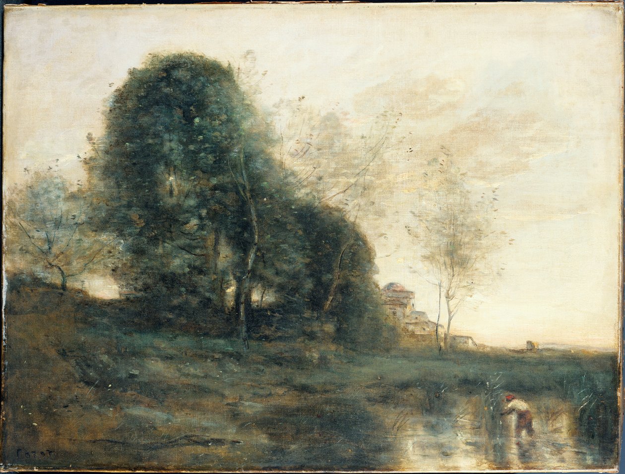 Pamięć Włoch, ok. 1868-70 autorstwa Jean Baptiste Camille Corot
