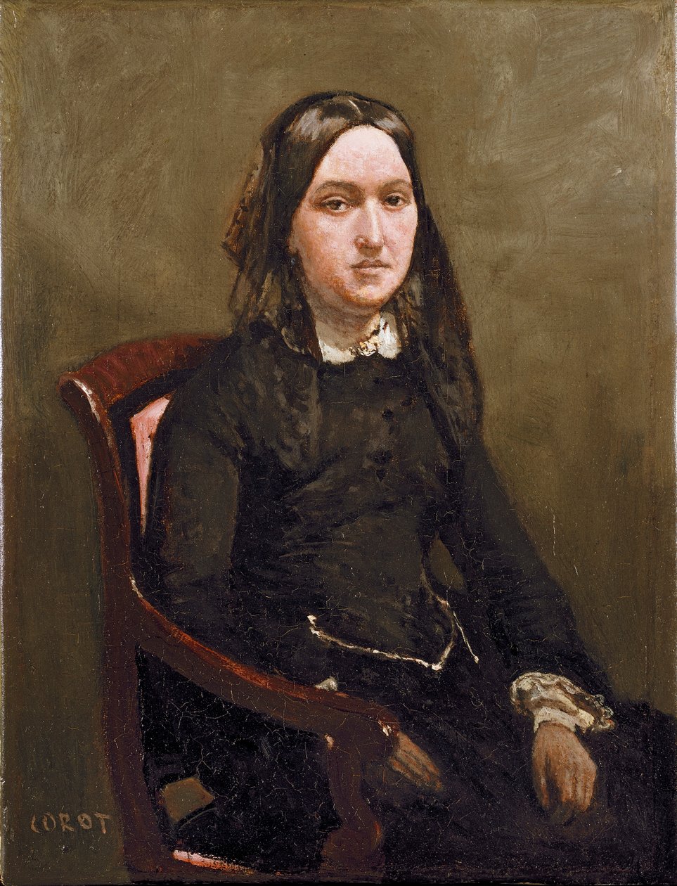 Pani Bizon, 1852 autorstwa Jean Baptiste Camille Corot