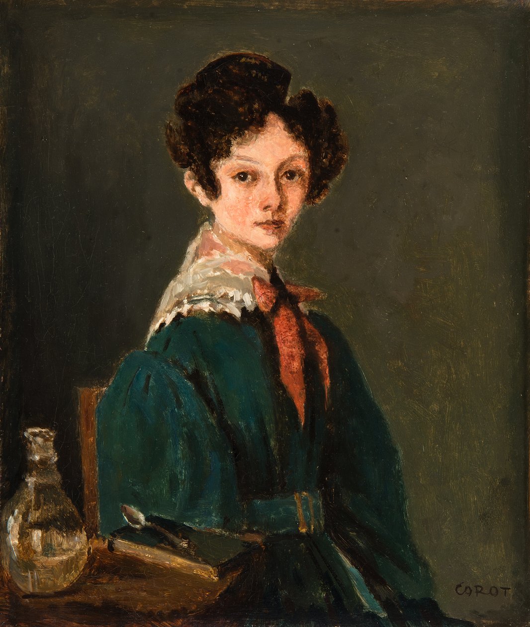 Pani Lemaistre, z domu Blanche Sennegon, siostrzenica Corota (Pani Lemaistre, z domu Blanche Sennegon, siostrzenica Corota) autorstwa Jean Baptiste Camille Corot