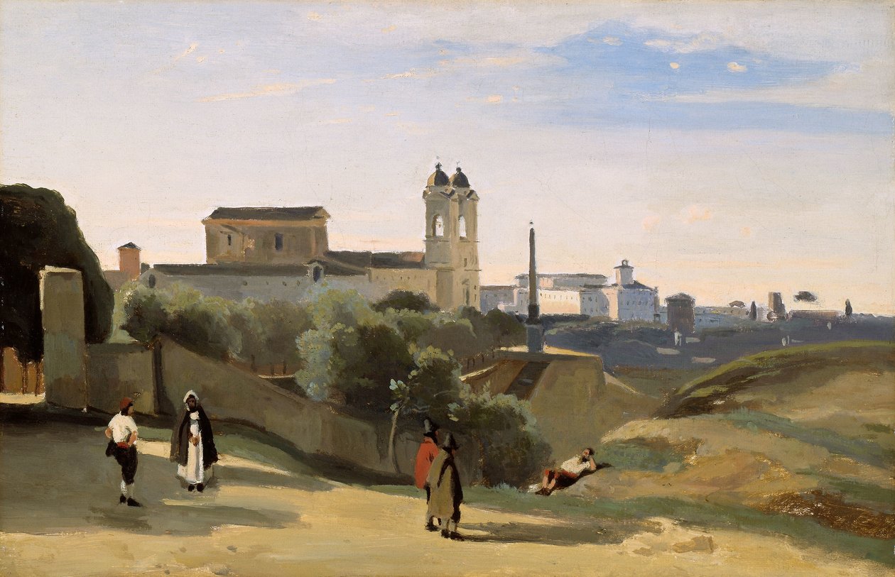 Monte Pincio, Rzym autorstwa Jean Baptiste Camille Corot