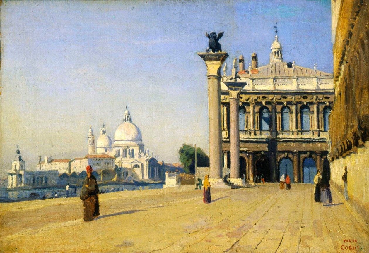 Poranek w Wenecji, 1834. autorstwa Jean Baptiste Camille Corot