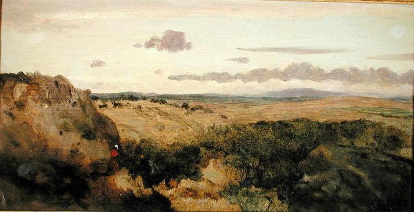 Pejzaż górski, ok. 1855-60 (olej na płótnie) autorstwa Jean Baptiste Camille Corot