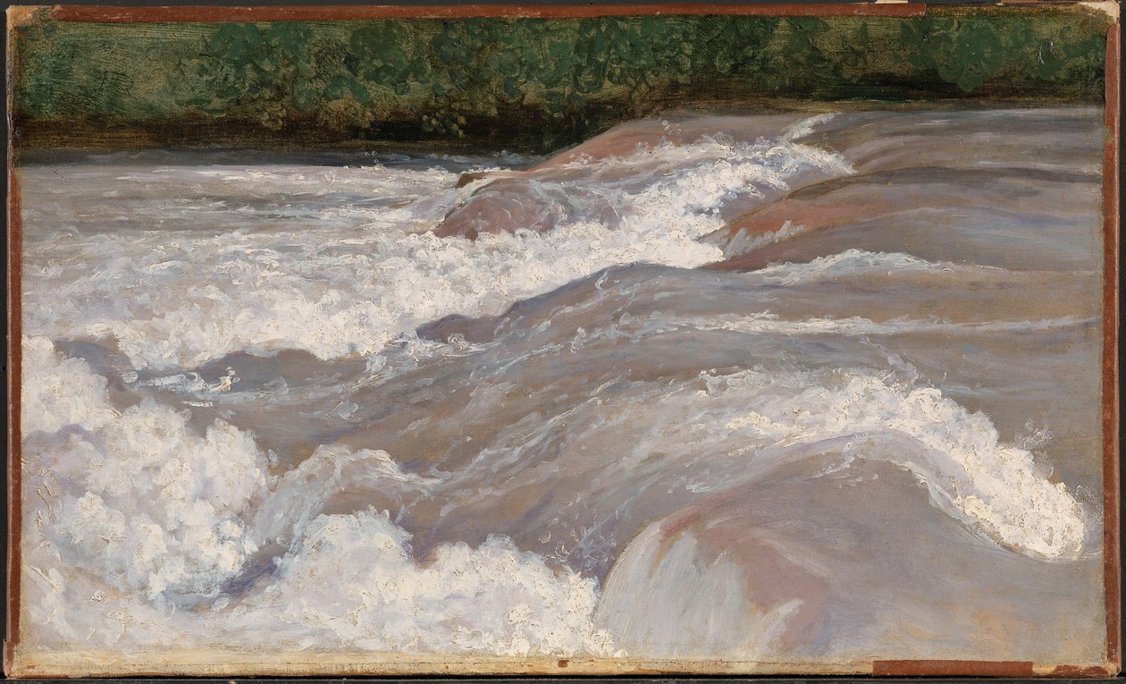 Norweski Bokmål:  Elvestryk, Velino The Velino Above the Cascade of Terni autorstwa Jean Baptiste Camille Corot