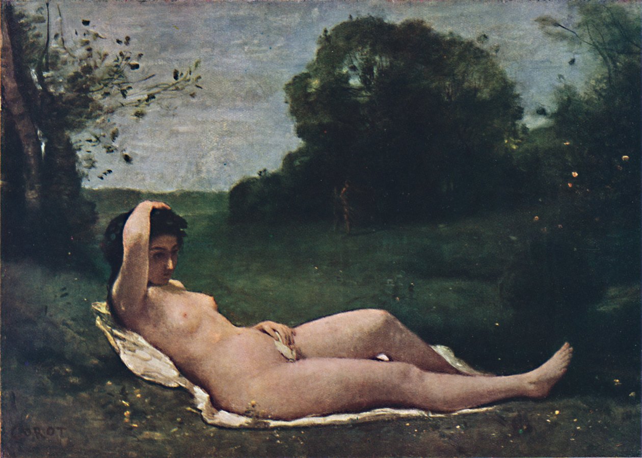 Nimfa, 1859, 1937. autorstwa Jean Baptiste Camille Corot