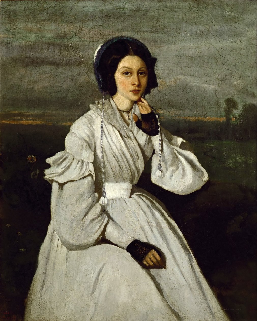 Portret Claire Sennegon autorstwa Jean Baptiste Camille Corot