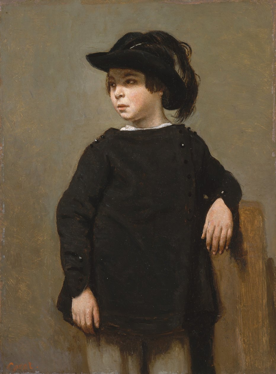 Portret dziecka, ca. 1835. autorstwa Jean Baptiste Camille Corot
