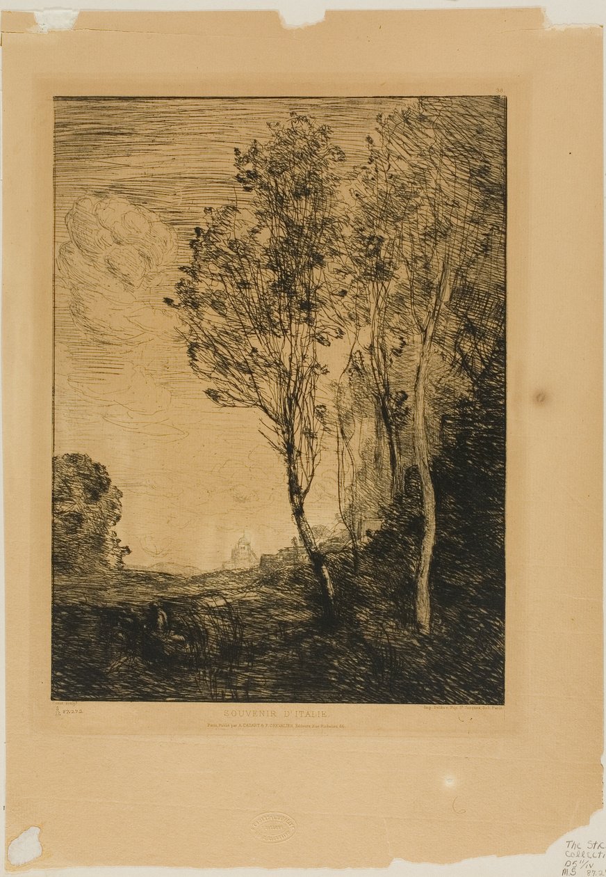 Pamięć o Włoszech autorstwa Jean Baptiste Camille Corot