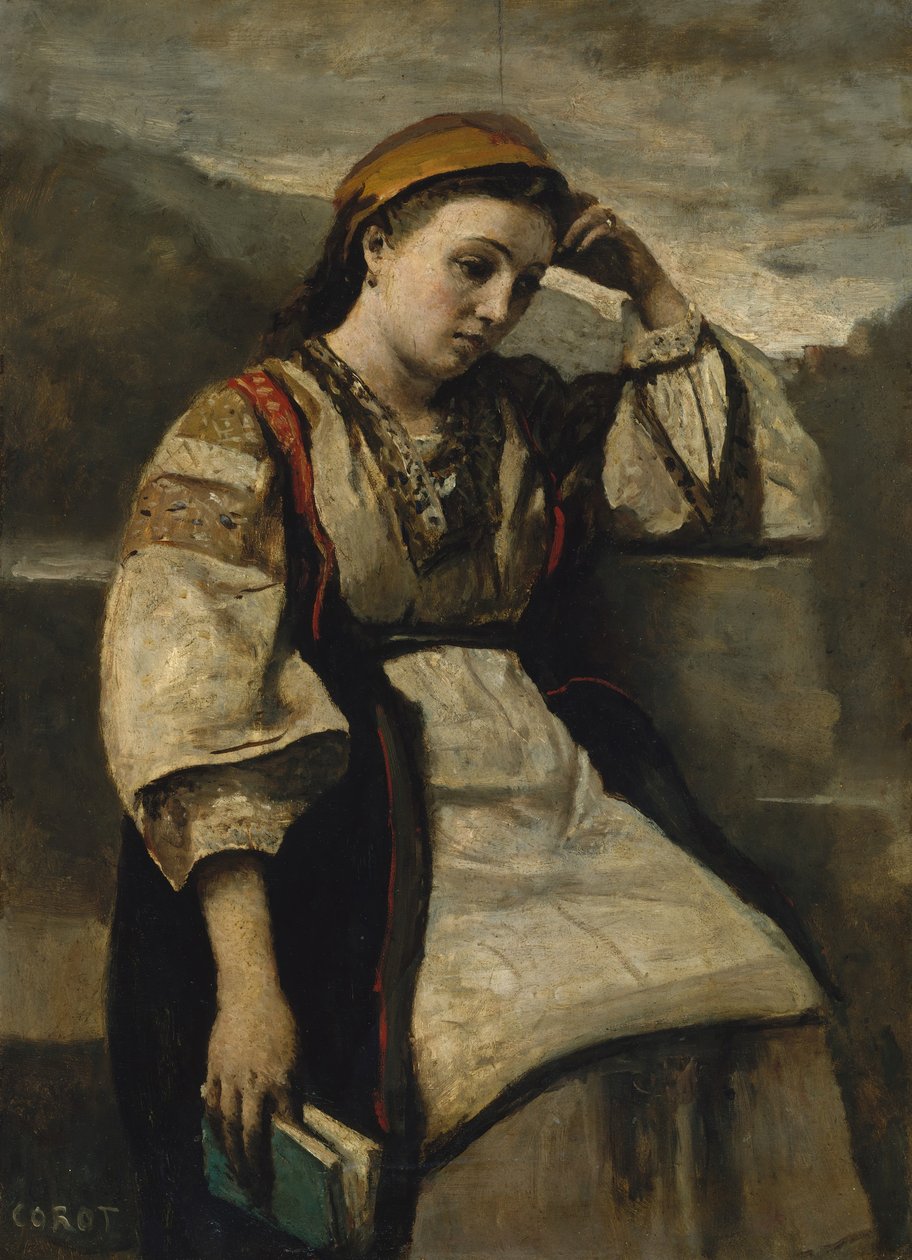 Zaduma, ok. 1860-65. autorstwa Jean Baptiste Camille Corot