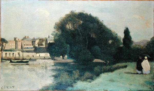 Richmond, niedaleko Londynu autorstwa Jean Baptiste Camille Corot