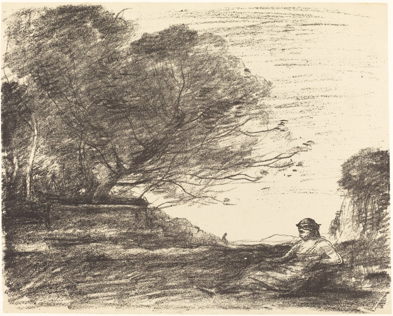 Safona Safo, 1871. autorstwa Jean Baptiste Camille Corot