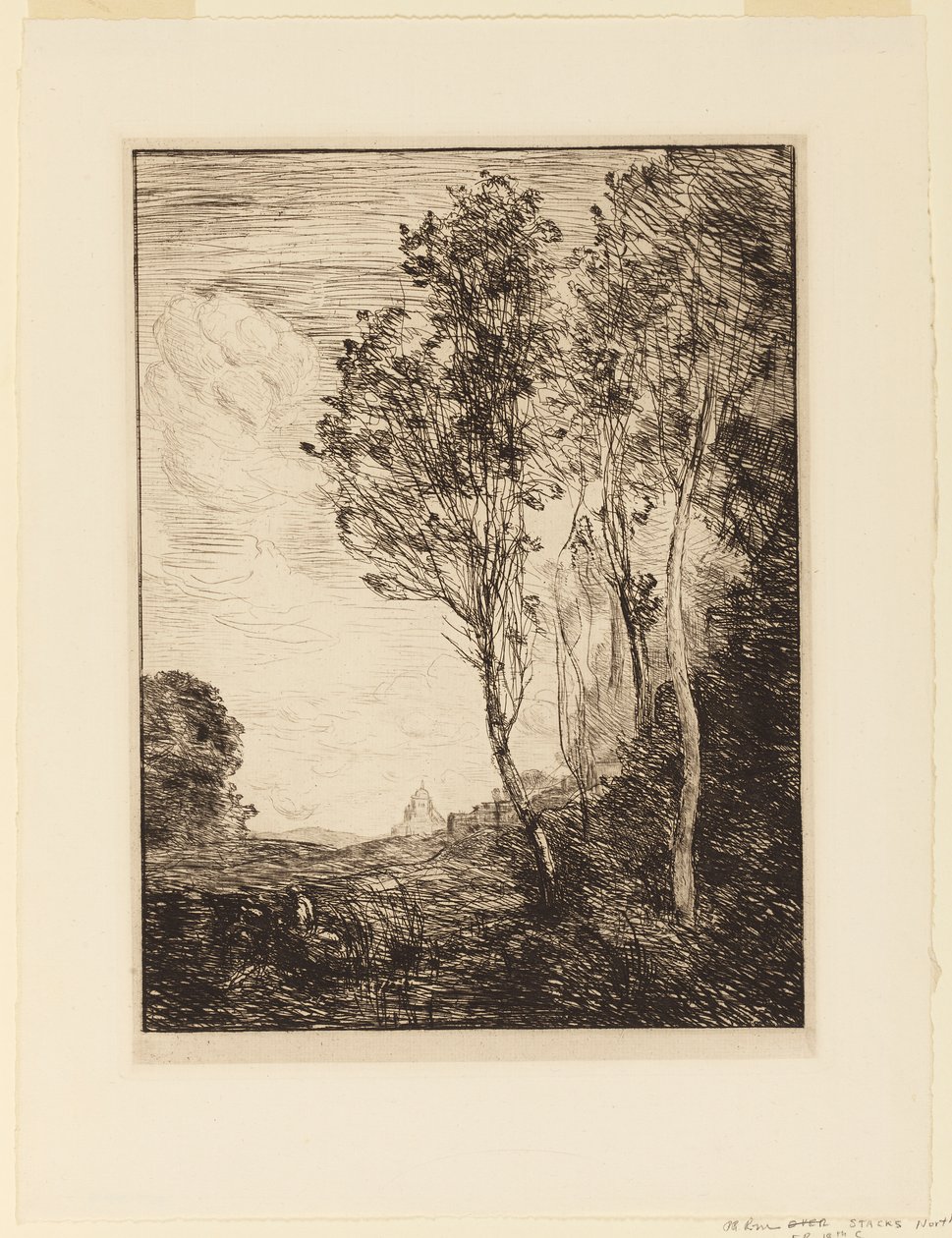 Pamiątka z Włoch autorstwa Jean Baptiste Camille Corot