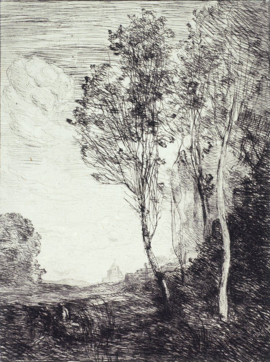 Pamiątka z Włoch autorstwa Jean Baptiste Camille Corot