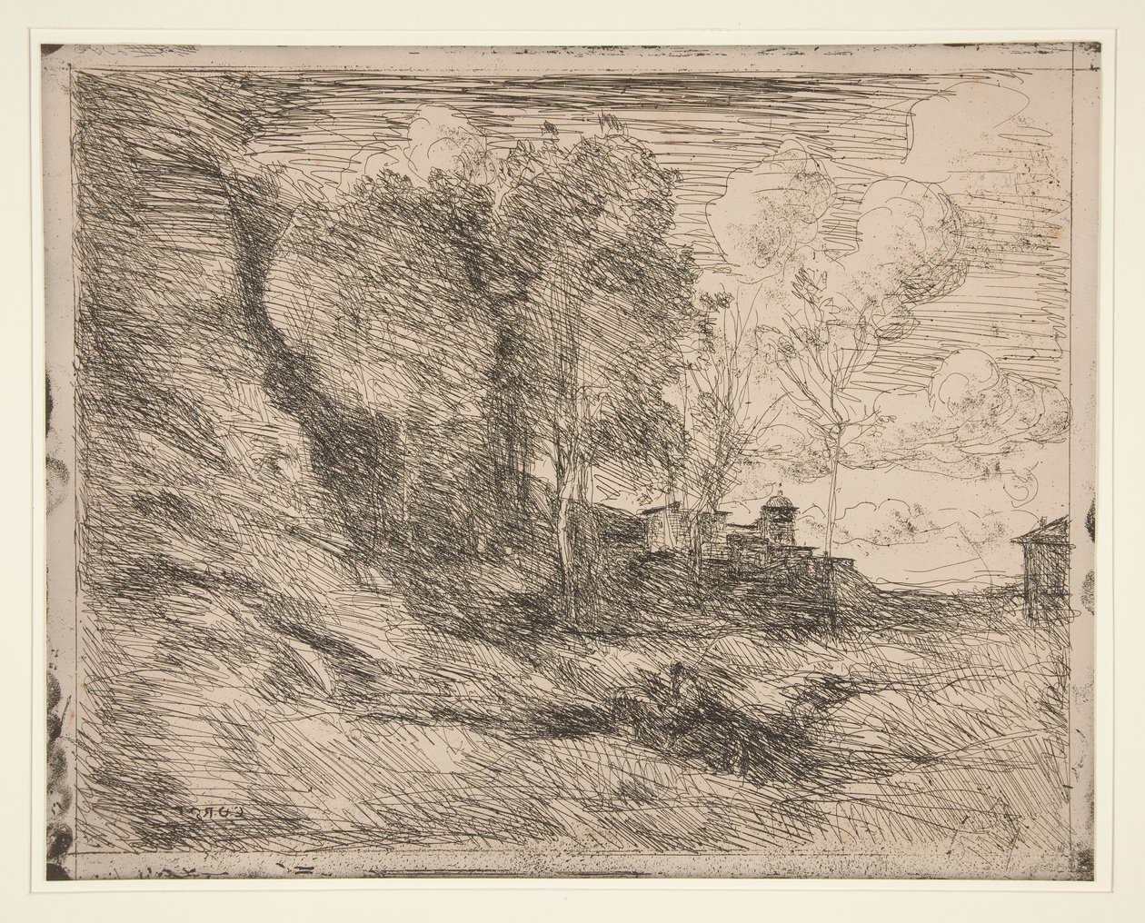 pamięć o autorstwa Jean Baptiste Camille Corot