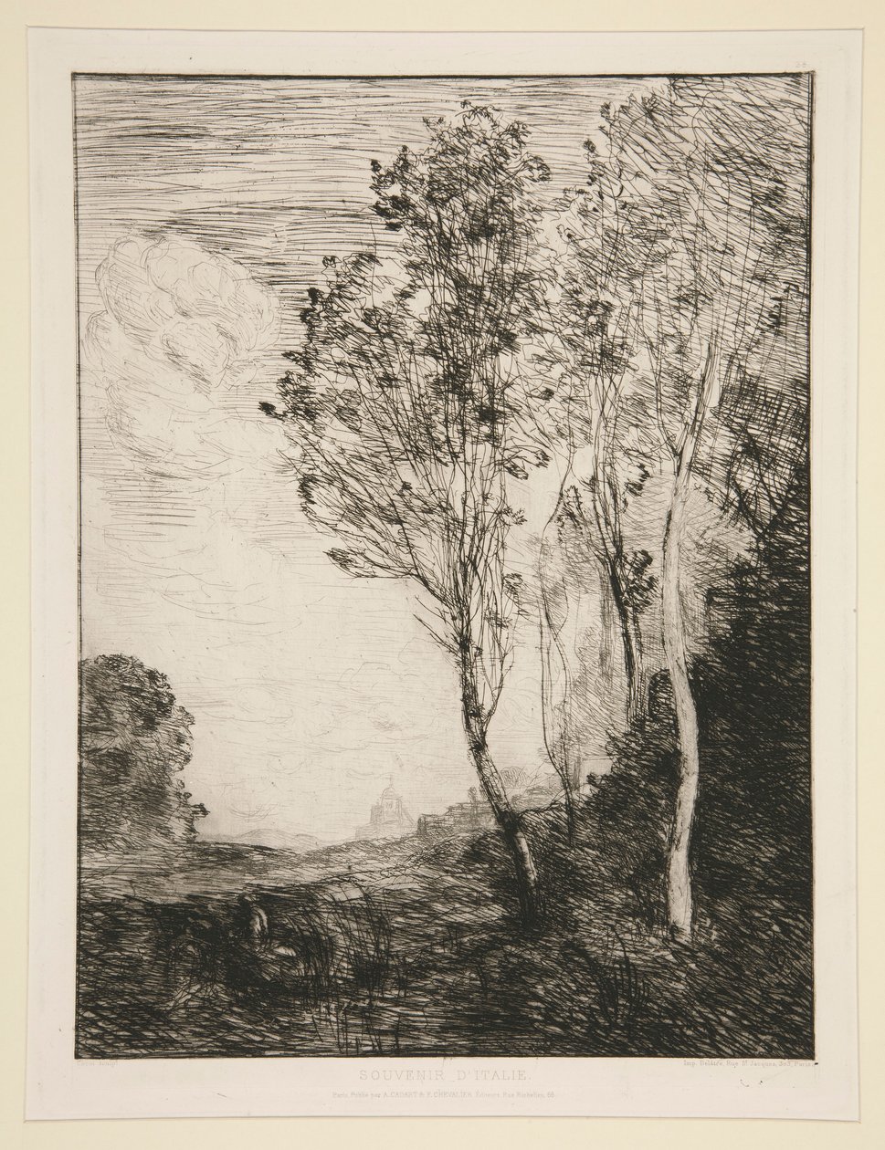 pamięć o autorstwa Jean Baptiste Camille Corot