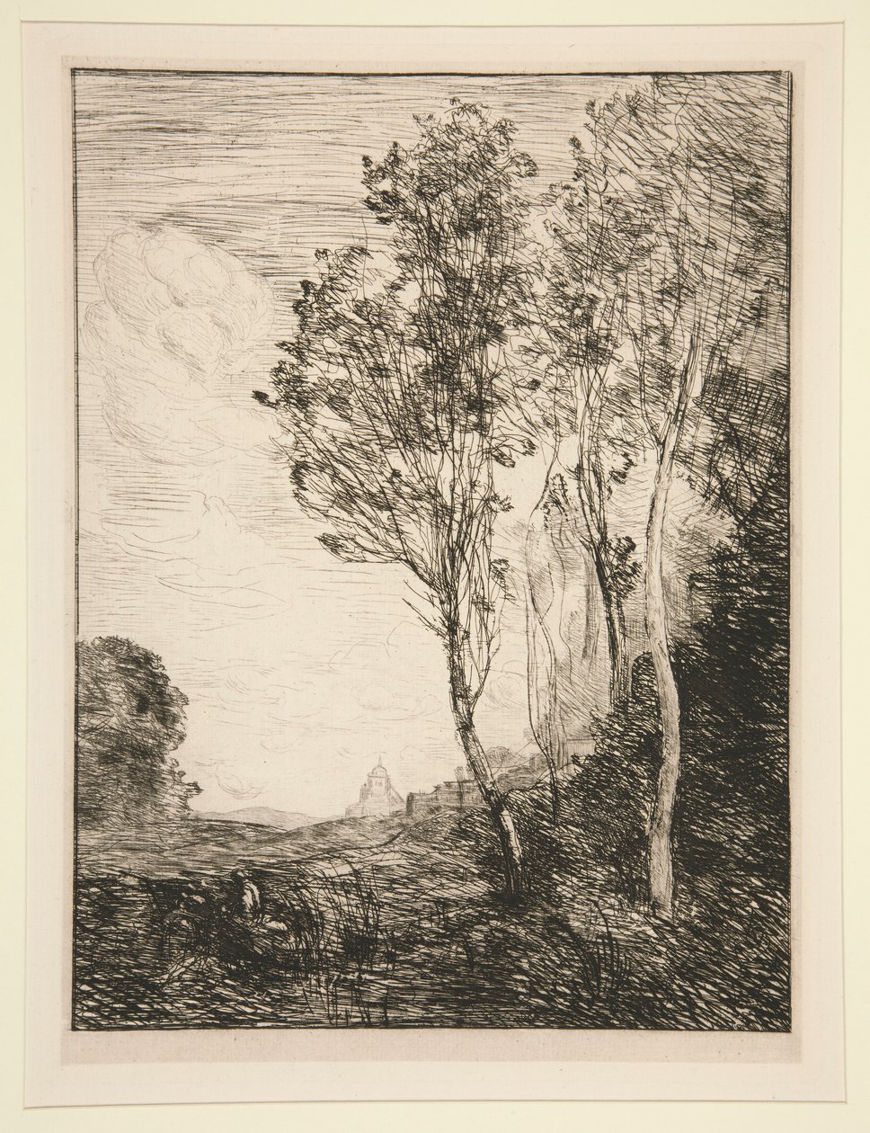 pamięć o autorstwa Jean Baptiste Camille Corot