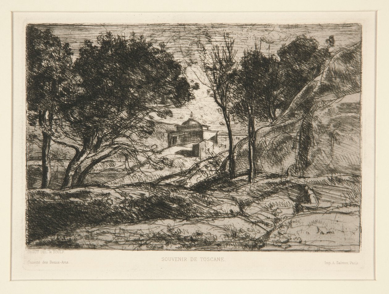 Souvenir de Toscane (Pamięć Toskanii) autorstwa Jean Baptiste Camille Corot
