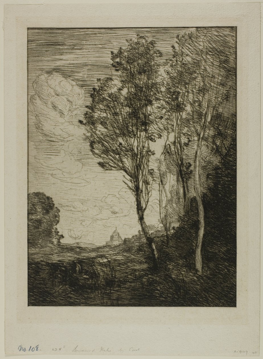 Pamiątka Włoch autorstwa Jean Baptiste Camille Corot