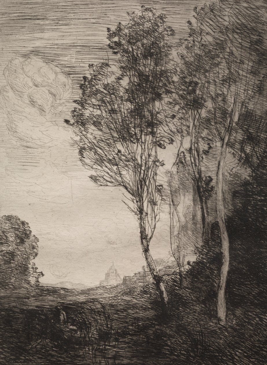 Pamiątka Włoch autorstwa Jean Baptiste Camille Corot
