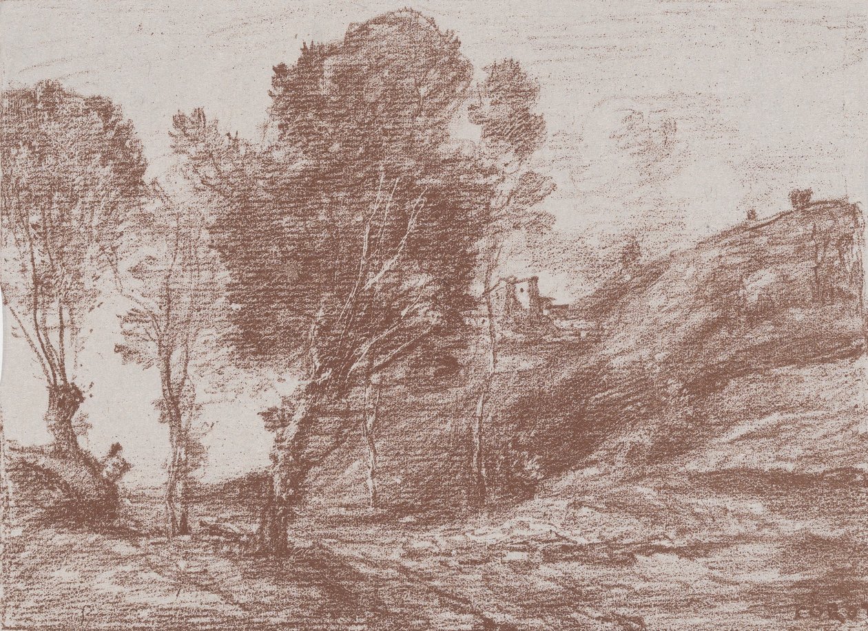 Pamiątka Włoch, 1871. autorstwa Jean Baptiste Camille Corot