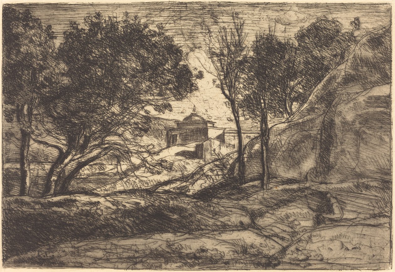 Pamiątka Toskanii autorstwa Jean Baptiste Camille Corot
