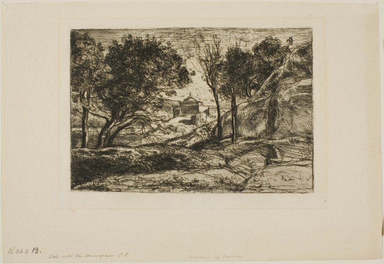 Pamiątka Toskanii autorstwa Jean Baptiste Camille Corot